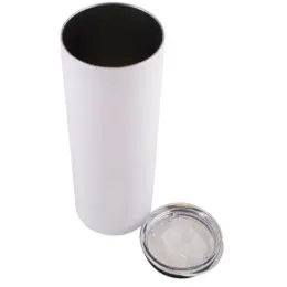 Cylindrical Tumbler White Open